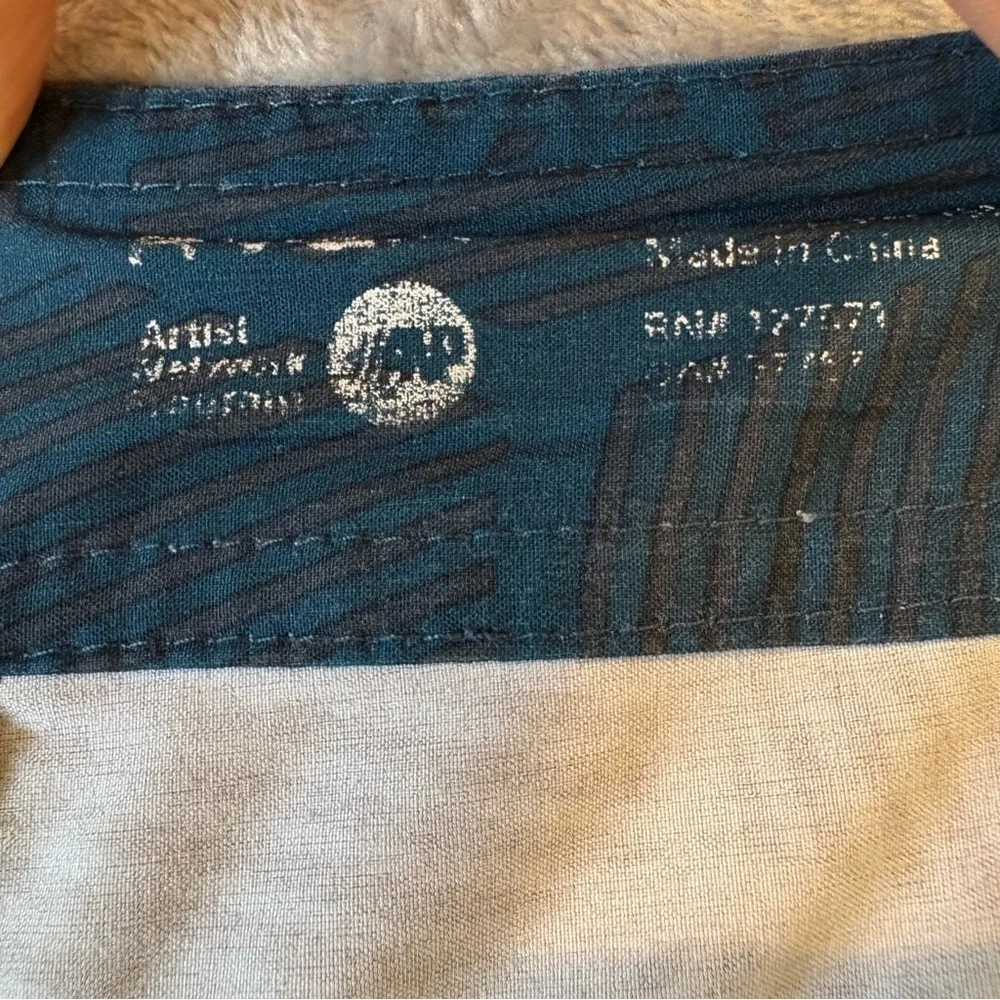 RVCA Geometric Boxy Swim Board Shorts Ombré Mn’s 36